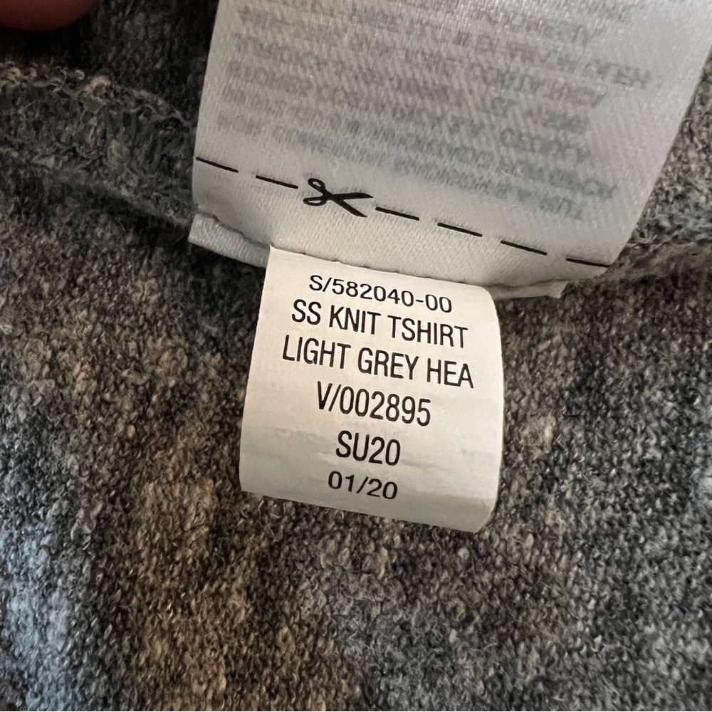 Old Navy Linen Knit T-Shirt Short Sleeved Dress Light Grey Heather Small - Picture 11 of 11